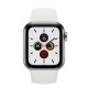 Apple Watch Series 5 40mm GPS CELL Caja Acero con Correa Blanca Deportiva mwx42ty/a